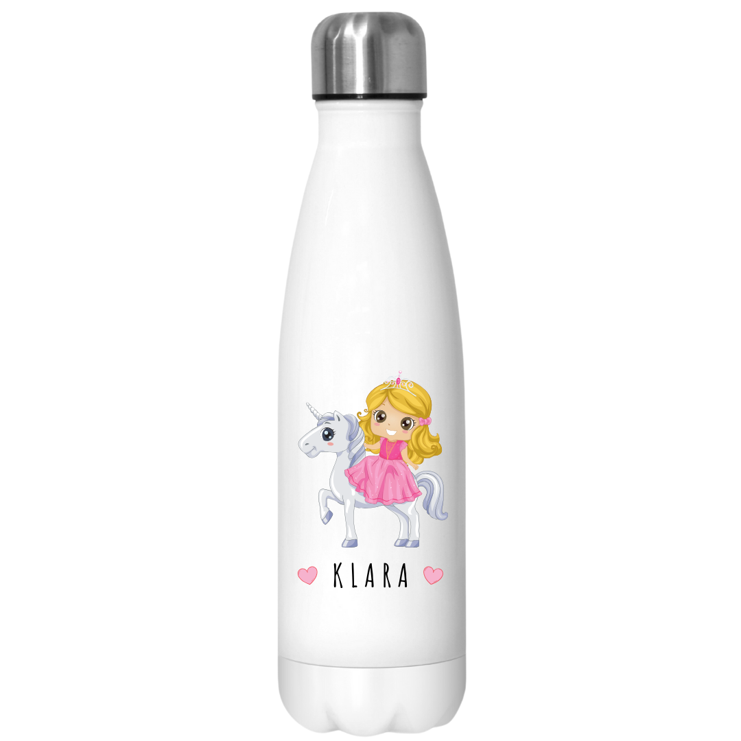 Thermo Flasche Mit Prinzessin + LCD-Kappe