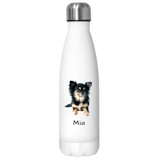 Thermo Flasche Mit Chihuahua + LCD-Kappe